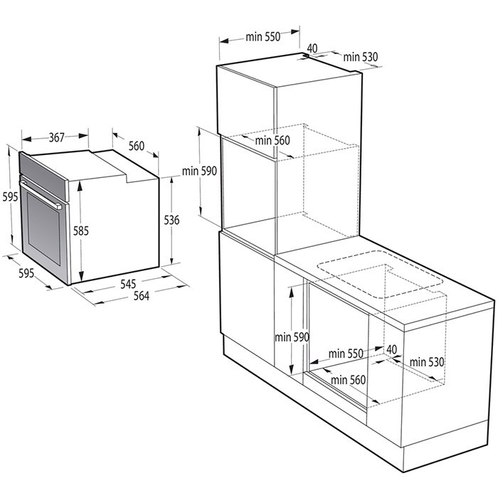 SET FOuRNOS BO6737E02X + ESTIA GI641BSC 742990 GORENJE